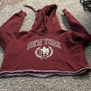 Wild Fable Burgundy New York Hoodie